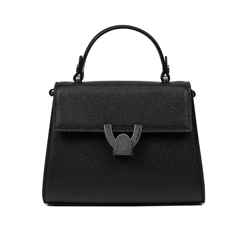 Borsa donna a tracolla 032g 01 nero caviale
