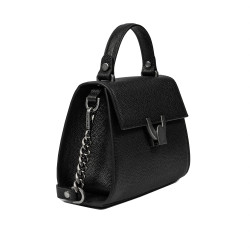 Borsa donna a tracolla 032g 01 nero caviale