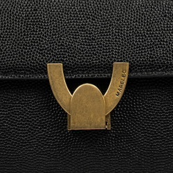 Borsa donna a spalla 032g nero caviale