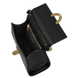 Borsa donna a spalla 032g nero caviale