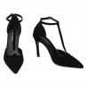 Scarpe eleganti donna 1323 nero velluto