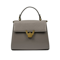 Borsa donna a tracolla 032g taupe caviale