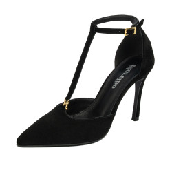 Scarpe eleganti donna 1323 nero velluto