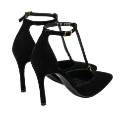 Scarpe eleganti donna 1323 nero velluto