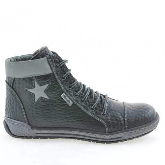 Stivaletti donna 3274 nero+grigio