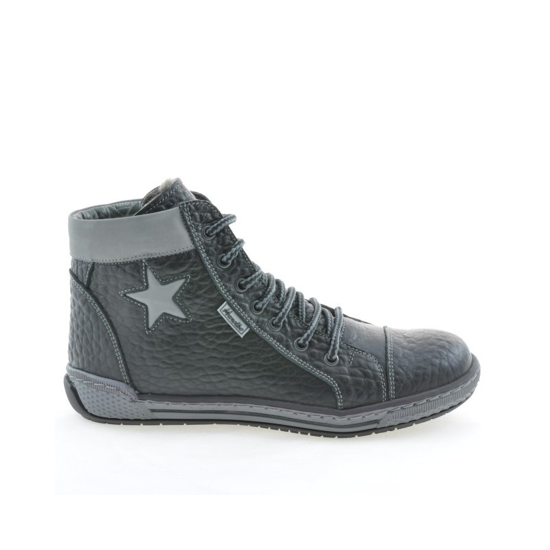 Stivaletti donna 3274 nero+grigio