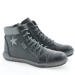 Stivaletti donna 3274 nero+grigio