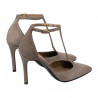 Scarpe eleganti donna 1323 sabbia velluto
