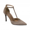 Scarpe eleganti donna 1323 sabbia velluto