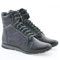 Stivaletti donna 3275 nero combinato