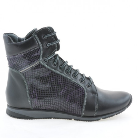 Stivaletti donna 3275 nero combinato