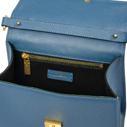 Borsa donna a tracolla 032g blu caviale