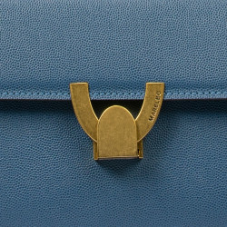Borsa donna a tracolla 032g blu caviale