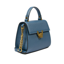 Borsa donna a tracolla 032g blu caviale