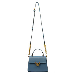 Borsa donna a tracolla 032g blu caviale