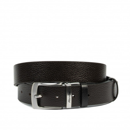 Cintura uomo 71b bicolore biz nero+biz marrone