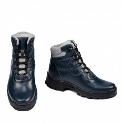 Stivaletti uomo 4142 indaco combinato
