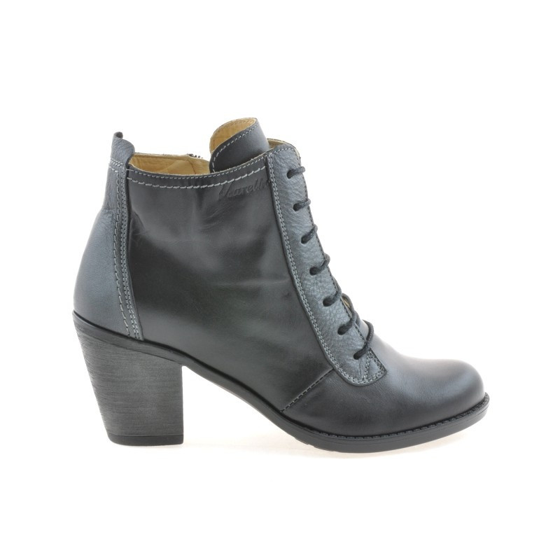 Stivaletti donna 3270 nero+grigio