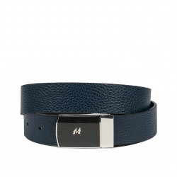 Cintura uomo 62b bicolore biz blu+nero opaco
