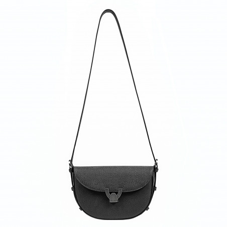 Borsa da donna a spalla 035g 01 nero combinato