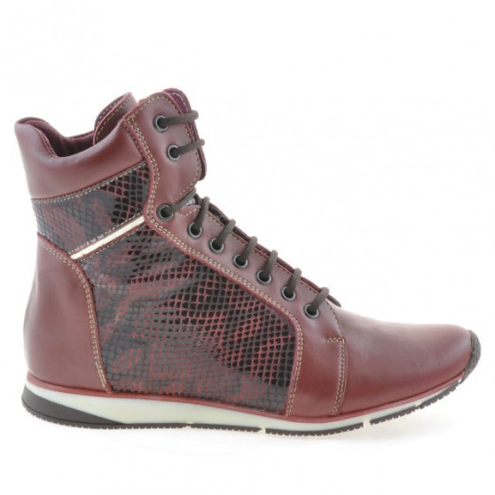 Stivaletti donna 3275 bordeaux combinato