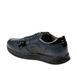 Scarpe casual/sport uomo 916-1 indaco combinato