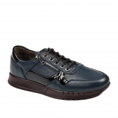 Scarpe casual/sport uomo 916-1 indaco combinato