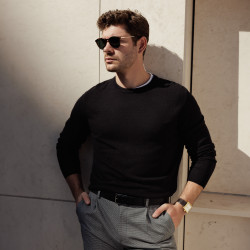 Cintura uomo 70b nero lucido lifestyle