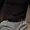 Cintura uomo 70b nero lucido lifestyle