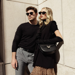 Borsa donna a tracolla 035g 01 biz nero