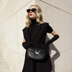 Borsa donna a tracolla 035g 01 biz nero