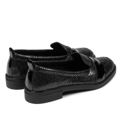 Scarpe casual/eleganti donna 6037 nero perlato combinato
