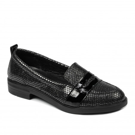 Scarpe casual/eleganti donna 6037 nero perlato combinato