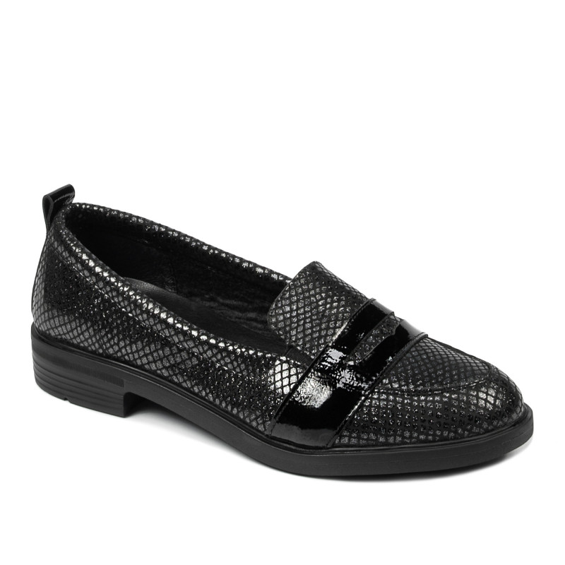 Scarpe casual/eleganti donna 6037 nero perlato combinato