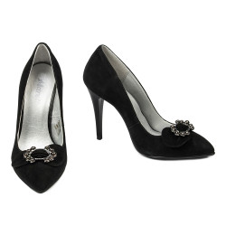 Scarpe eleganti donna 1279 nero antilope