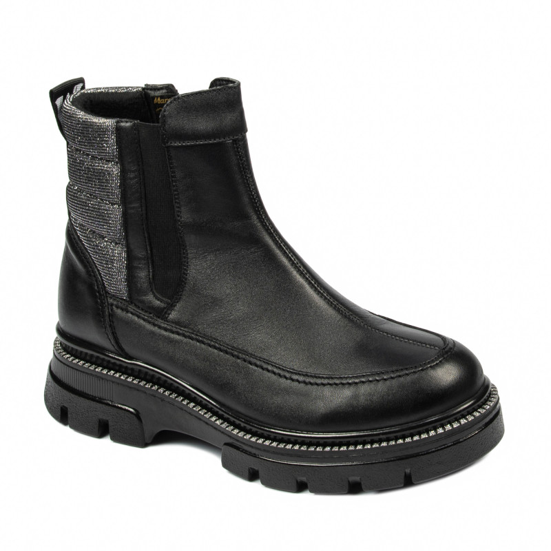 Stivaletti donna 3357 nero combinato