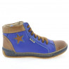 Stivaletti donna 3274 indaco+marrone