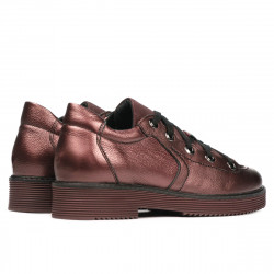 Scarpe casual donna 6026 bordeaux perlato combinato