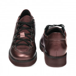 Scarpe casual donna 6026 bordeaux perlato combinato