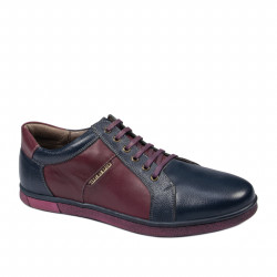 Scarpe sportive uomo 849 indaco+bordeaux