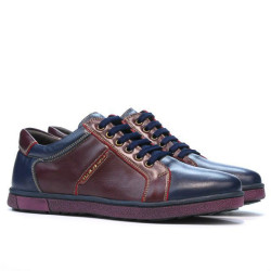Scarpe sportive uomo 849 indaco+bordeaux