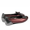 Ballerine donna 6014 bordeaux perlato combinato