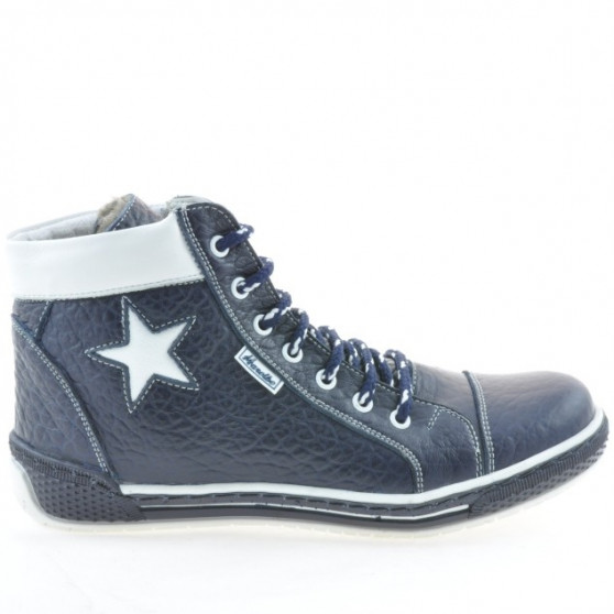 Stivali donna 3274 indaco+bianco
