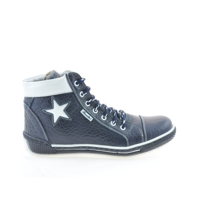 Stivali donna 3274 indaco+bianco