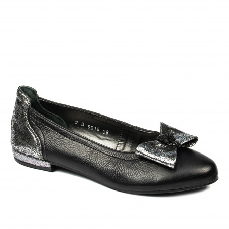 Ballerine donna 6014 nero combinato