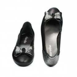 Ballerine donna 6014 nero combinato