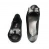 Ballerine donna 6014 nero combinato