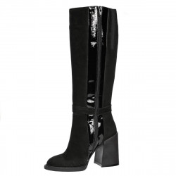 Stivali donna 1185 bufalo nero combinato
