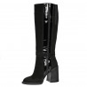 Stivali donna 1185 bufalo nero combinato