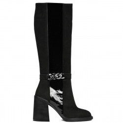 Stivali donna 1185 bufalo nero combinato